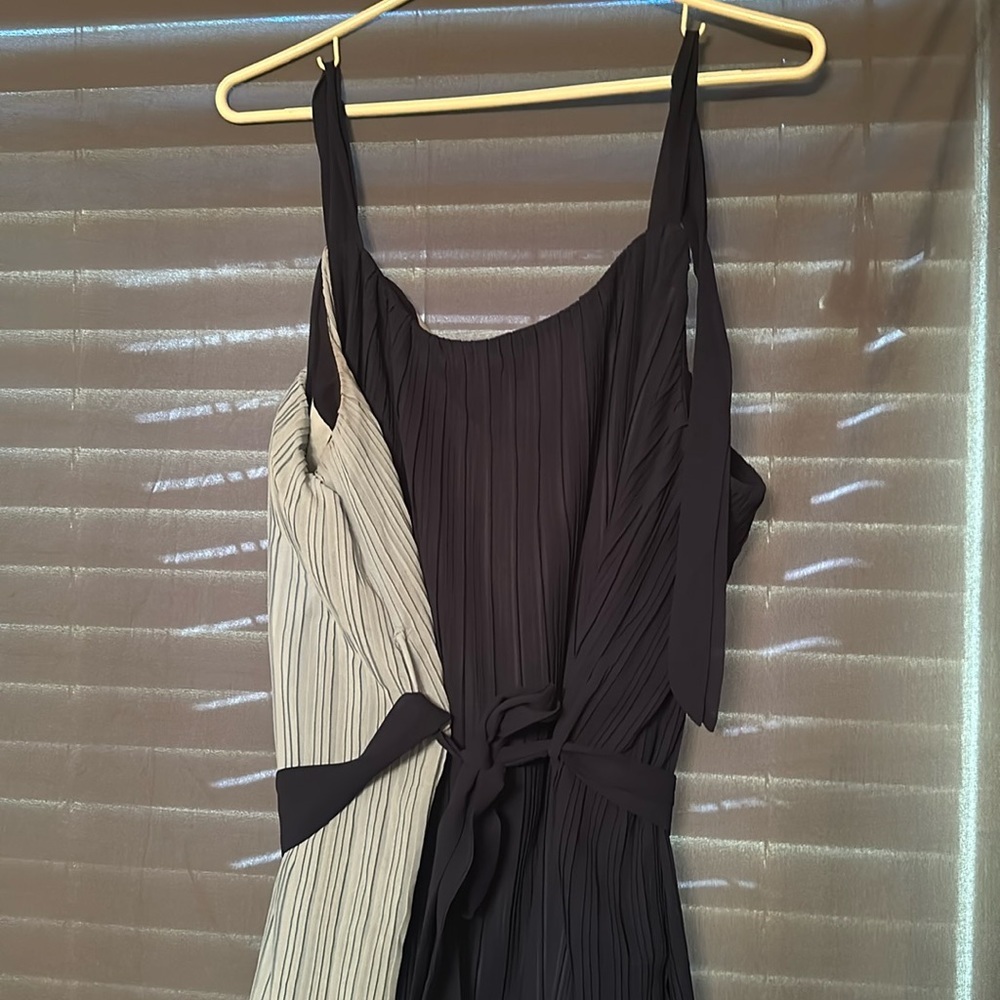 Navy/let blue wrap dress